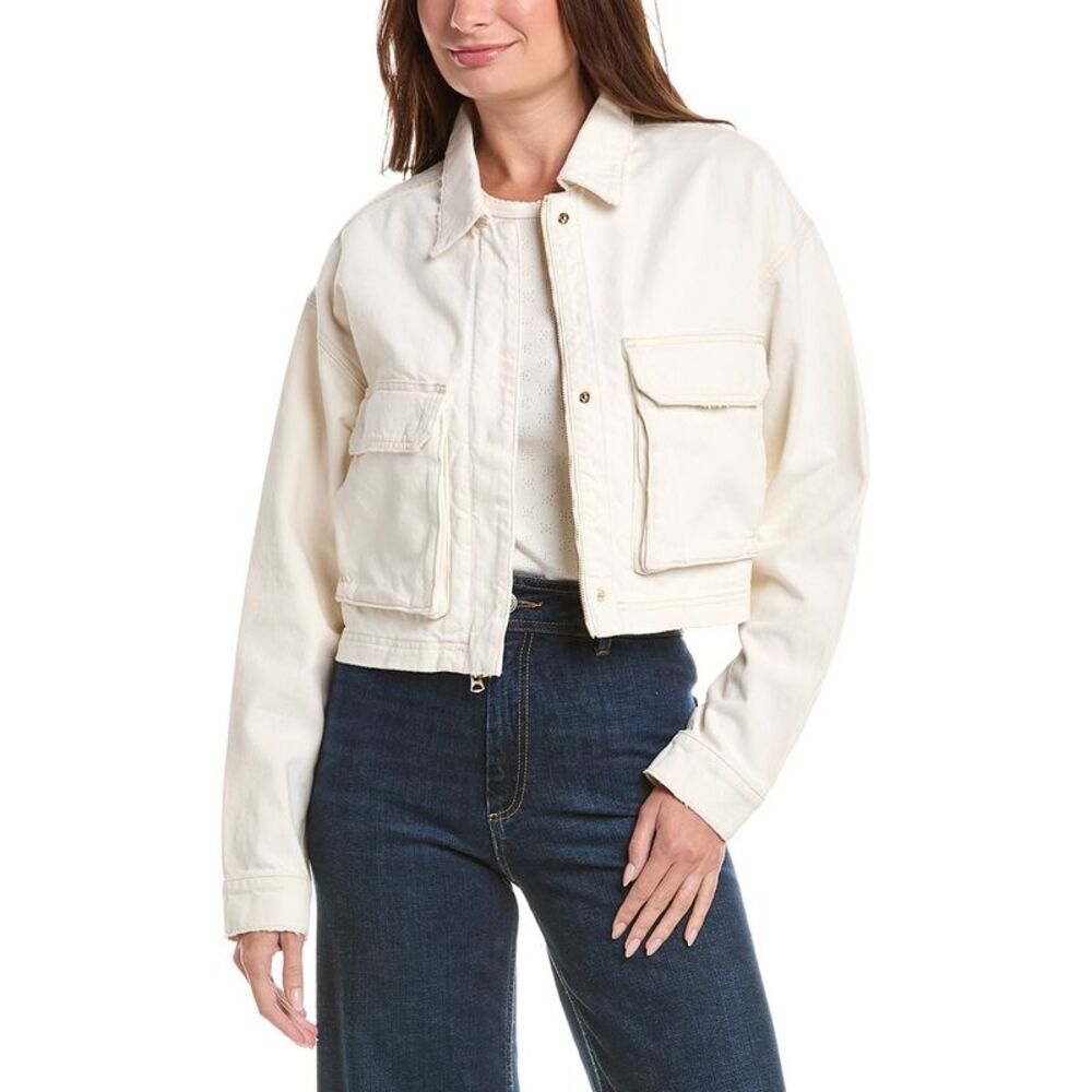 Hudson Jeans Womens Chore Jacket, White